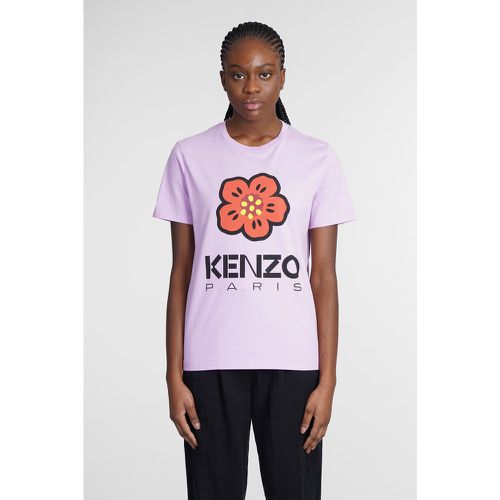 T-Shirt in Cotone Viola - Kenzo - Modalova