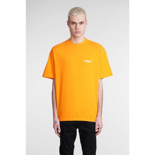 T-Shirt in Cotone Arancione - Represent - Modalova