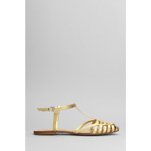 Sandali flats in Pelle Oro - Anna F. - Modalova