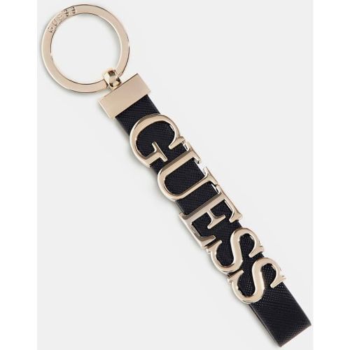 Portachiavi Saffiano Scritta Logo - Guess - Modalova