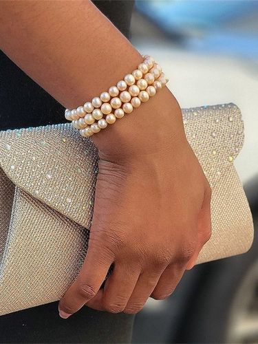 Banchetto Festa Perla Multistrato Braccialetto Elegante Abito accoppiamento Gioielleria - JustFashionNow - Modalova