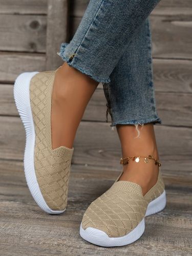 Donna a quadri Mocassini Gli sport Flyknit Scarpe da ginnastica - JustFashionNow - Modalova