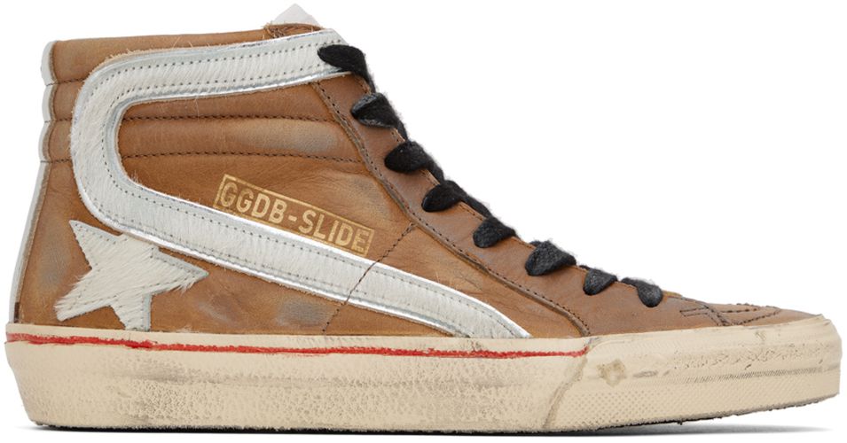 Golden Goose Brown Slide Sneakers - Golden Goose - Modalova