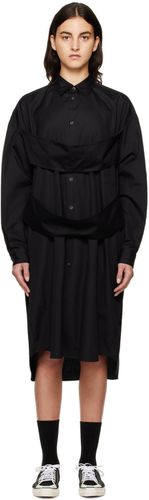 Black Paneled Midi Dress - Comme des Garçons Homme Plus - Modalova