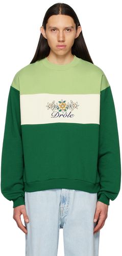 Green 'Le Sweatshirt Drôle Fleuri' Sweatshirt - Drôle De Monsieur - Modalova