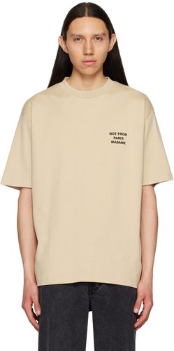 Beige 'Le T-shirt Slogan' T-Shirt - Drôle De Monsieur - Modalova