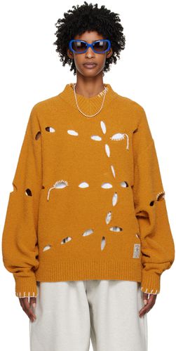 Yellow Perforated Sweater - ADER error - Modalova