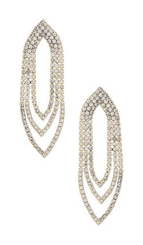 Diamond Oval Earring in - Amber Sceats - Modalova