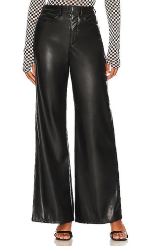 Vegan Leather Wide Leg Pant in . Size 28, 30 - Enza Costa - Modalova