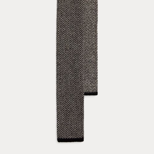Cravatta in cashmere effetto texture - Purple Label - Modalova
