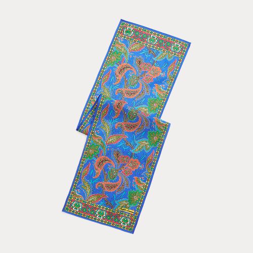 Foulard in seta a fiori - Purple Label - Modalova