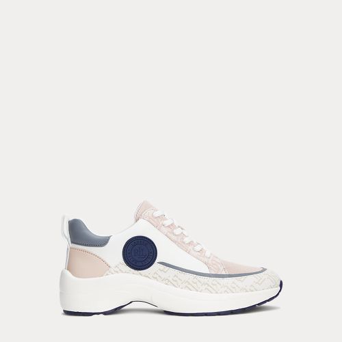 Sneaker Reaghan in jacquard e pelle - Lauren Ralph Lauren - Modalova