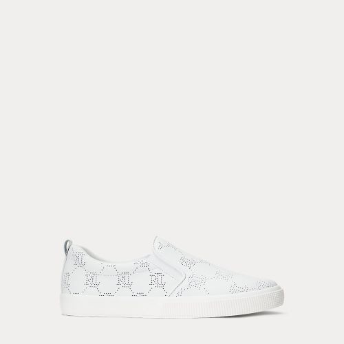 Sneaker Haddley in pelle senza lacci - Lauren Ralph Lauren - Modalova